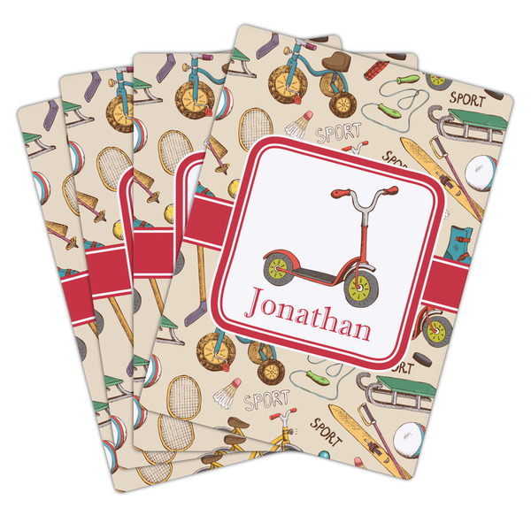 Vintage Sports Playing Cards - Hand Back View