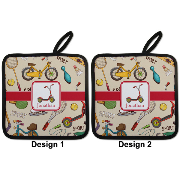 Vintage Sports Pot Holders - Set of 2 APPROVAL