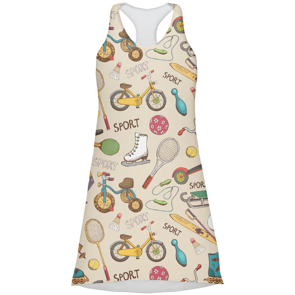 Custom Vintage Sports Racerback Dress - X Large