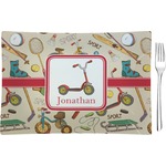 Vintage Sports Glass Rectangular Appetizer / Dessert Plate (Personalized)