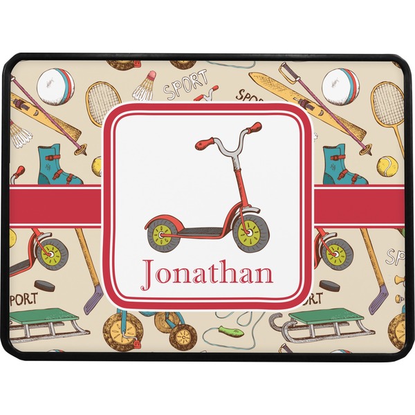 Vintage Sports Rectangular Car Hitch Cover w/ FRP Insert (Select Size)