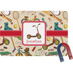 Vintage Sports Rectangular Fridge Magnet (Personalized)