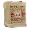 Vintage Sports Reusable Cotton Grocery Bag - Front View