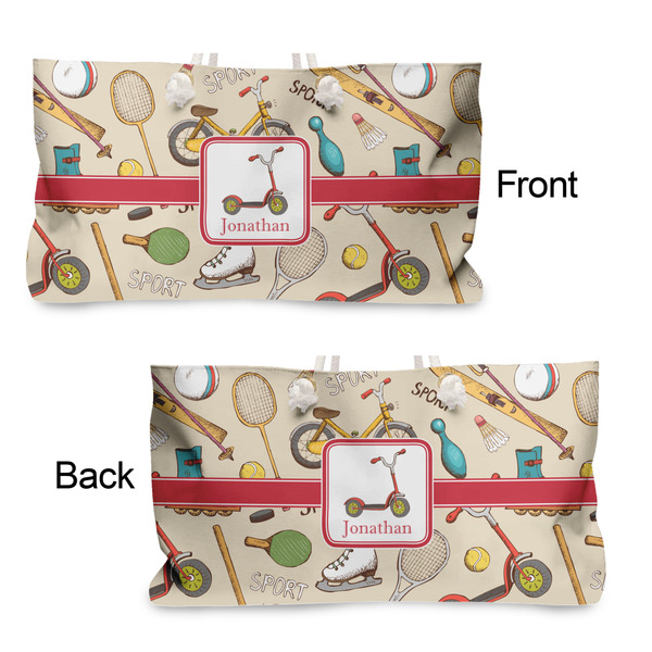 Vintage Sports Large Rope Tote - From & Back View