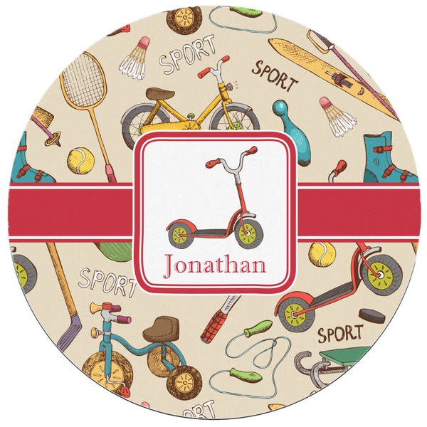 Vintage Sports Round Mousepad - APPROVAL