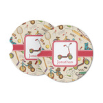 Vintage Sports Sandstone Car Coasters (Personalized)