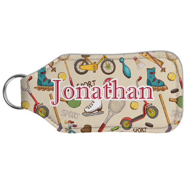 Vintage Sports Sanitizer Holder Keychain - Large (Back)