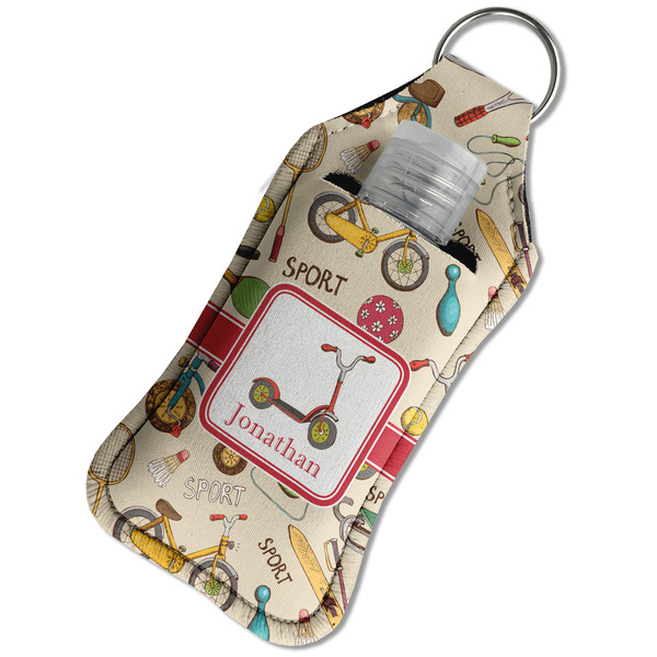 Vintage Sports Sanitizer Holder Keychain - Large in Case