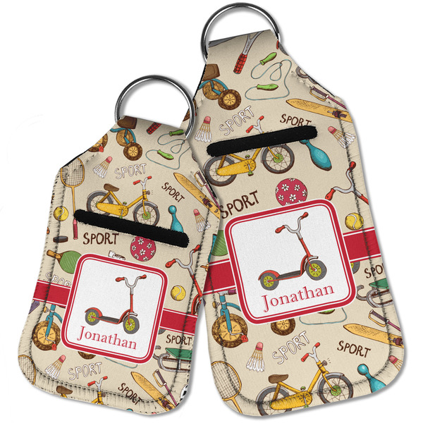 Vintage Sports Sanitizer Holder Keychain - Parent Main