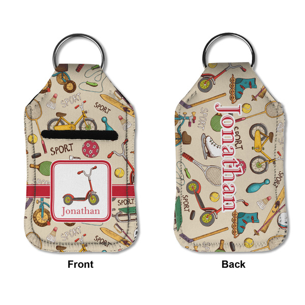 Vintage Sports Sanitizer Holder Keychain - Small APPROVAL (Flat)