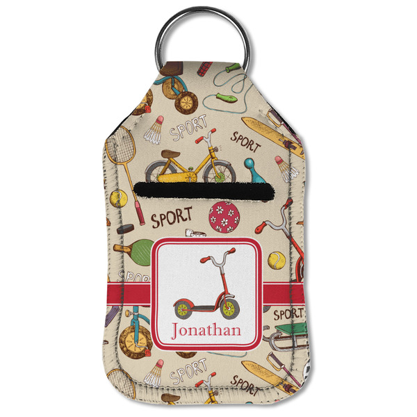 Vintage Sports Sanitizer Holder Keychain - Small (Front Flat)