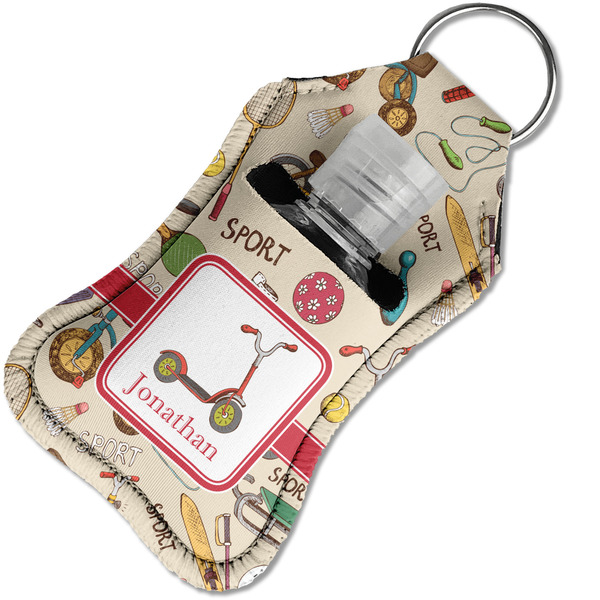 Vintage Sports Sanitizer Holder Keychain - Small in Case