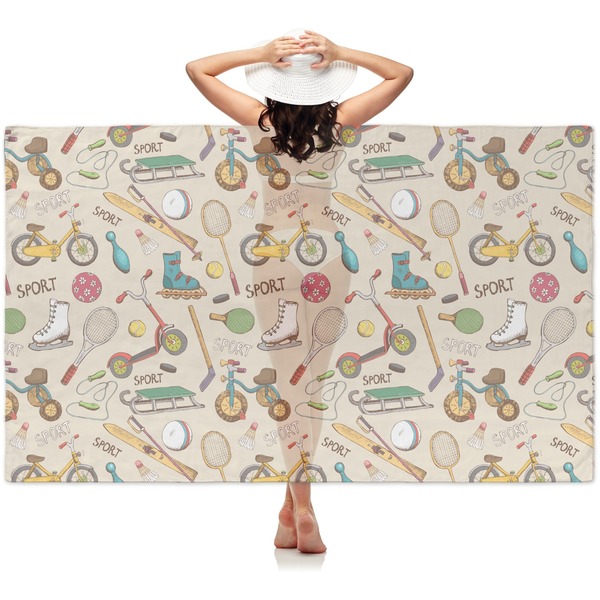 Custom Vintage Sports Sheer Sarong