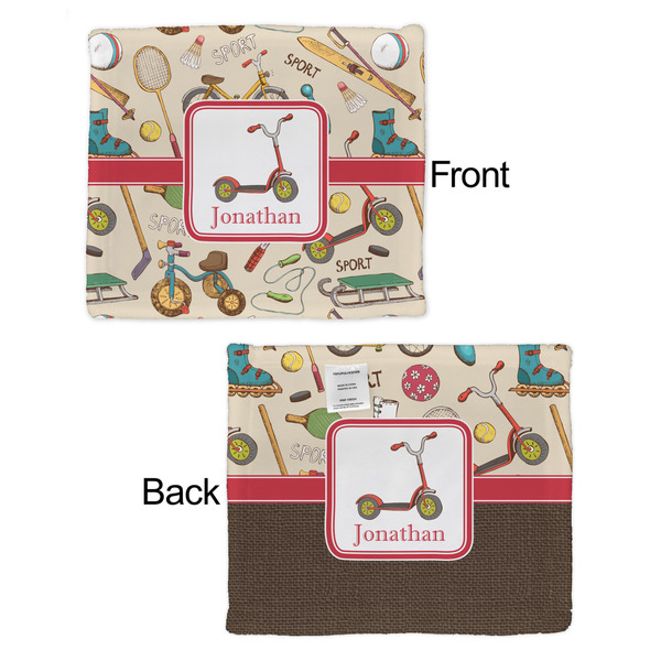 Vintage Sports Security Blanket - Front & Back View