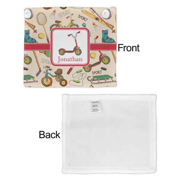 Vintage Sports Security Blanket - Front & White Back View