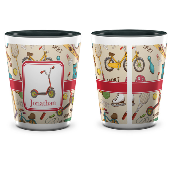 Vintage Sports Shot Glass - Two Tone - APPROVAL