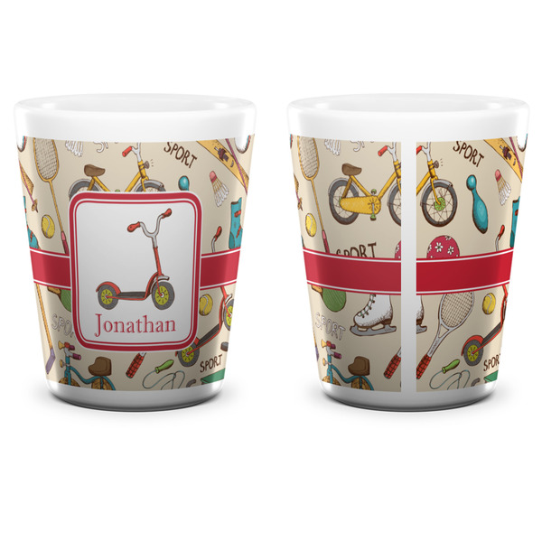 Vintage Sports Shot Glass - White - APPROVAL