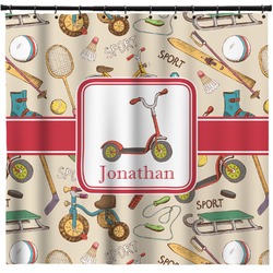 Vintage Sports Shower Curtain - Custom Size (Personalized)