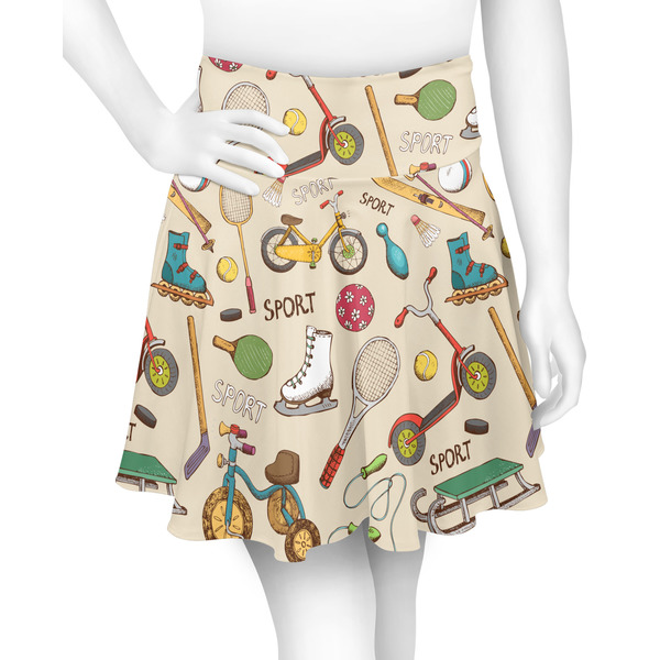 Custom Vintage Sports Skater Skirt - Medium