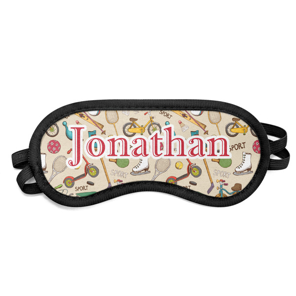 Custom Vintage Sports Sleeping Eye Mask - Small (Personalized)
