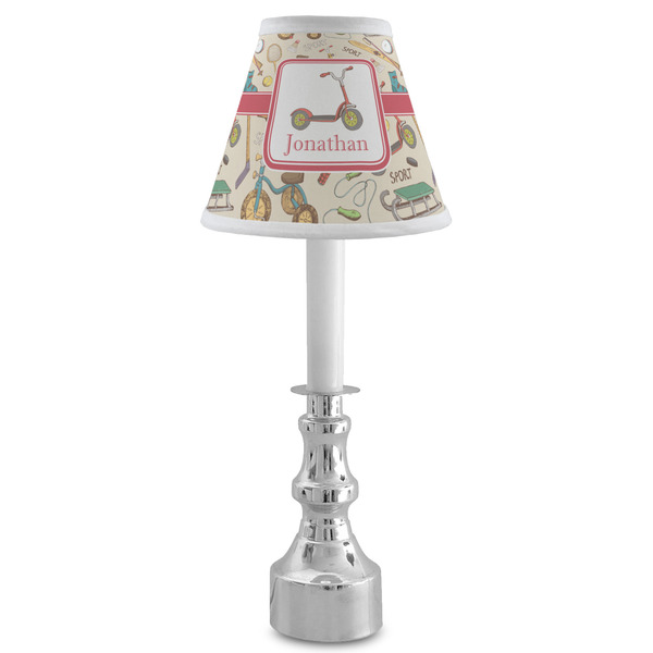 Vintage Sports Small Chandelier Lamp - LIFESTYLE (on candle stick)