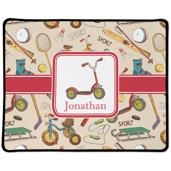 Custom Vintage Sports Large Gaming Mouse Pad - 12.5" x 10" (Personalized)