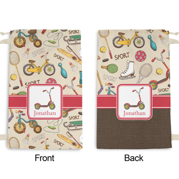 Vintage Sports Small Laundry Bag - Front & Back View