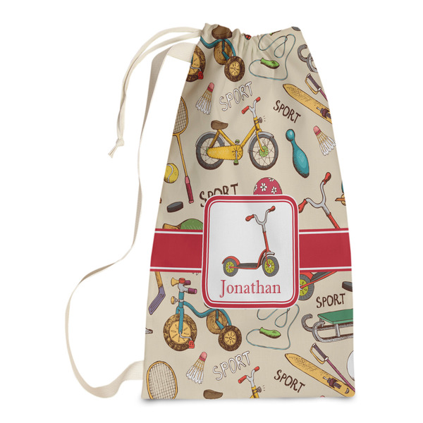 Custom Vintage Sports Laundry Bags - Small (Personalized)