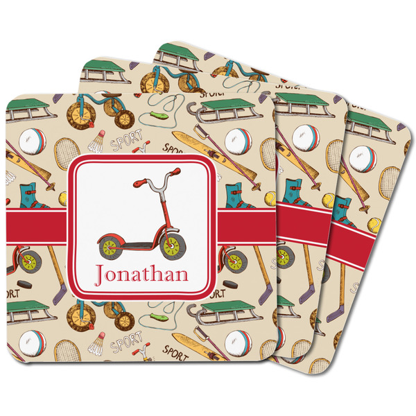 Vintage Sports Square Fridge Magnet - MAIN