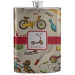 Vintage Sports Stainless Steel Flask (Personalized)