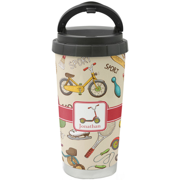 Custom Vintage Sports Stainless Steel Coffee Tumbler (Personalized)