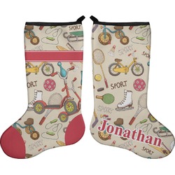 Vintage Sports Holiday Stocking - Double-Sided - Neoprene (Personalized)