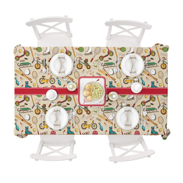 Vintage Sports Tablecloths (58"x102") - TOP VIEW