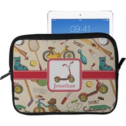 Vintage Sports Tablet Case / Sleeve - Large (Personalized)