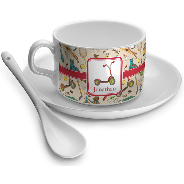 Custom Vintage Sports Tea Cup - Single (Personalized)