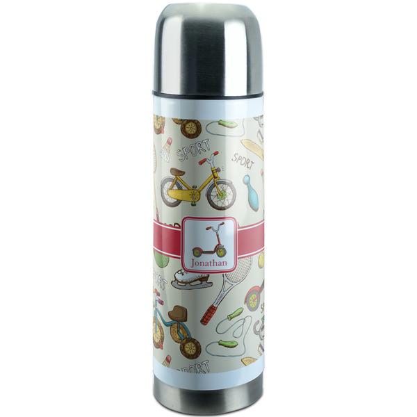 Custom Vintage Sports Stainless Steel Thermos (Personalized)