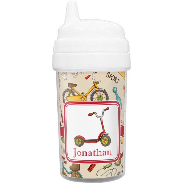 Custom Vintage Sports Sippy Cup (Personalized)