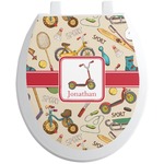 Vintage Sports Toilet Seat Decal (Personalized)