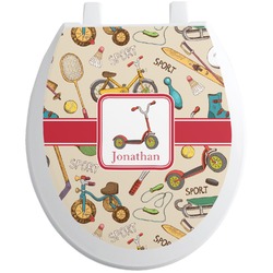 Vintage Sports Toilet Seat Decal (Personalized)