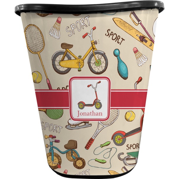 Vintage Sports Waste Basket (Black)