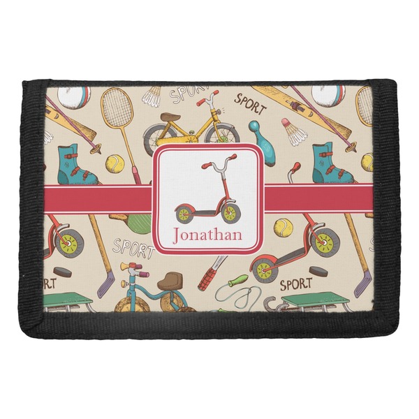 Custom Vintage Sports Trifold Wallet (Personalized)