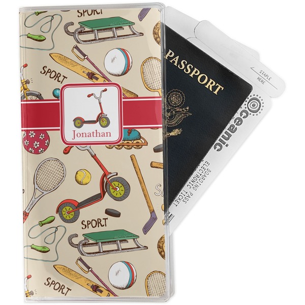 Custom Vintage Sports Travel Document Holder