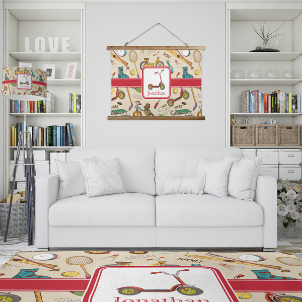 Vintage Sports Wall Hanging Tapestry - IN CONTEXT