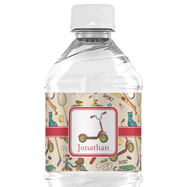 Custom Vintage Sports Water Bottle Labels - Custom Sized (Personalized)