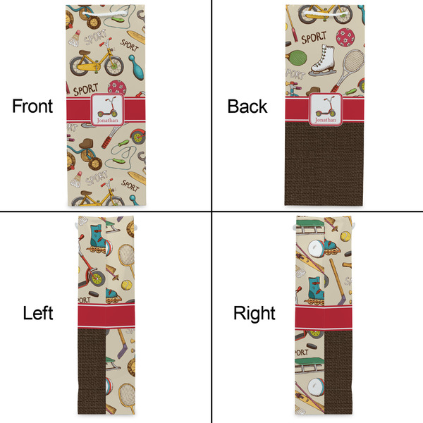 Vintage Sports Wine Gift Bag - Gloss - Approval