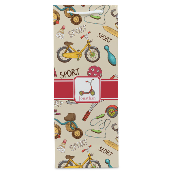 Vintage Sports Wine Gift Bag - Matte - Front