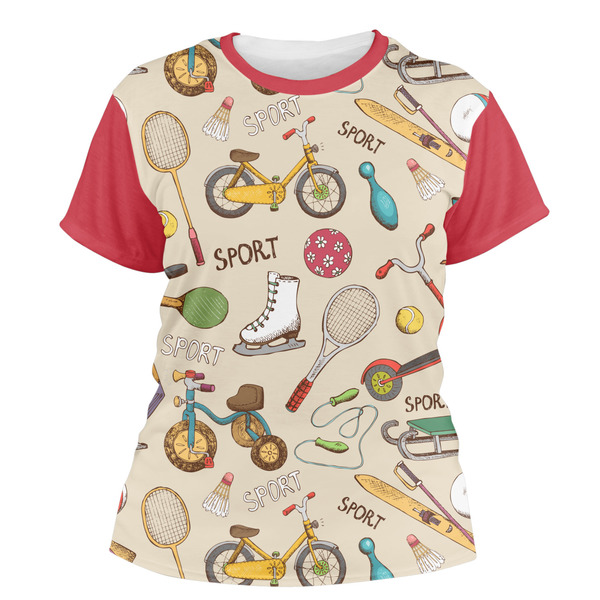 Custom Vintage Sports Women's Crew T-Shirt - Medium