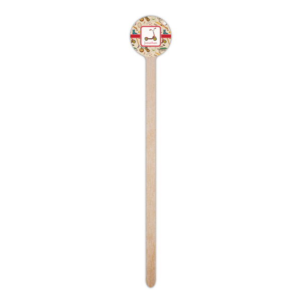 Vintage Sports Wooden 6" Stir Stick - Round - Single Stick