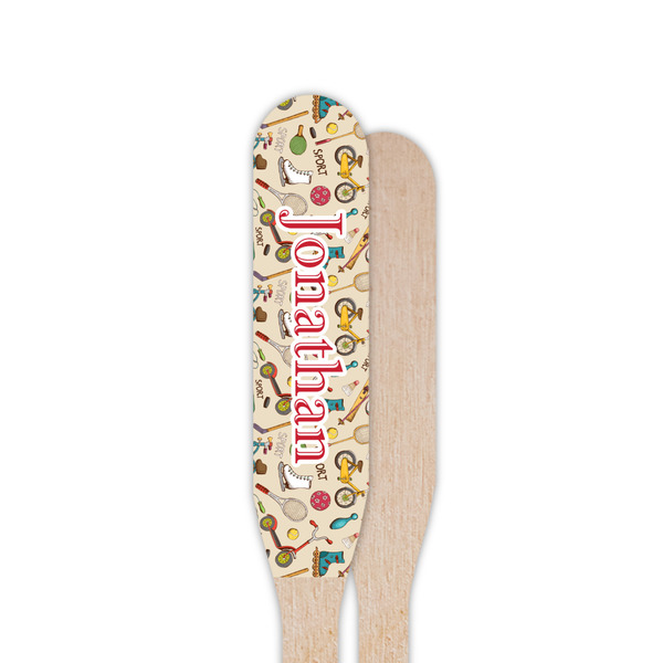 Vintage Sports Wooden Food Pick - Paddle - Single Sided - Front & Back