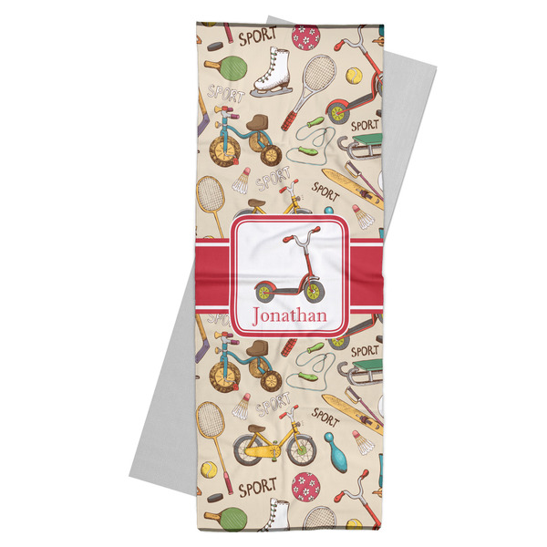 Custom Vintage Sports Yoga Mat Towel (Personalized)